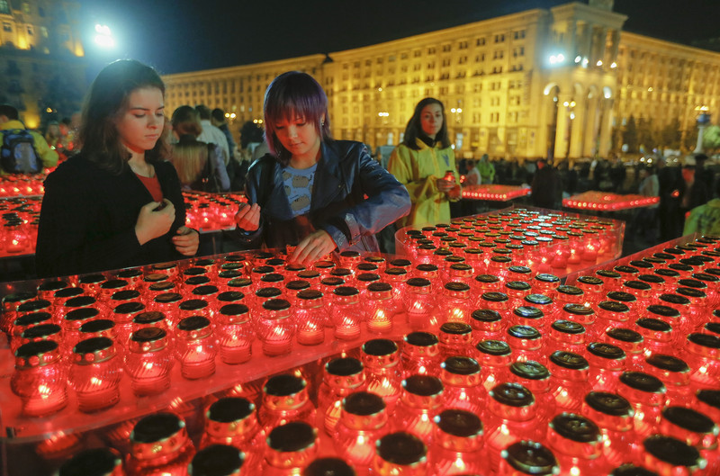 A meeting for support of Ukrainian servicemen in the eastern Ukraine