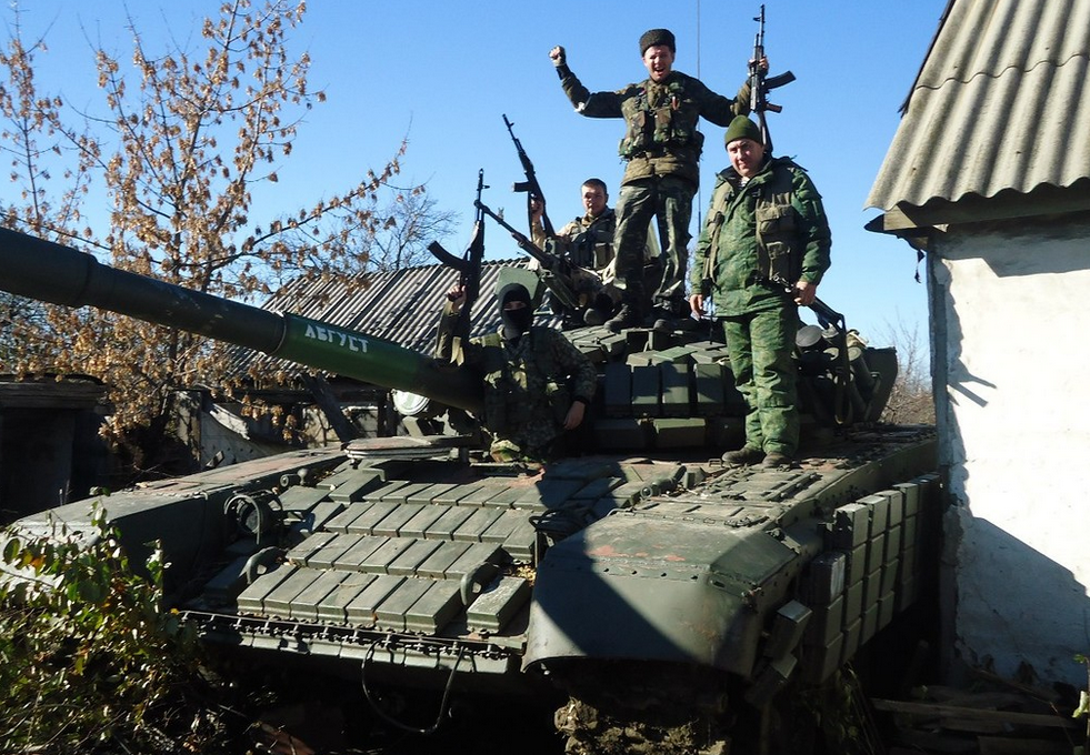 Наемники РФ, террористы, боевики, танк
