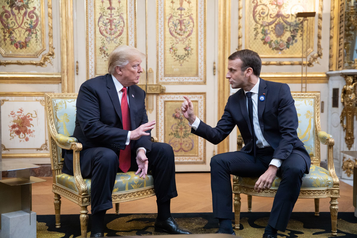 макрон трамп