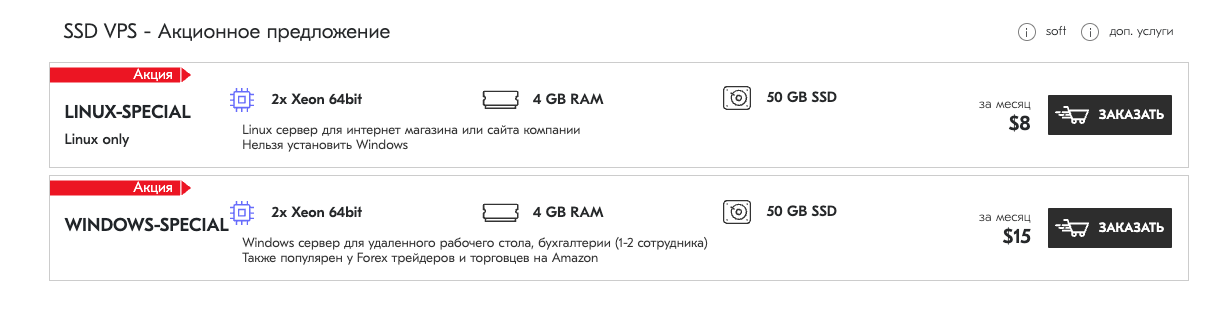 стоимость vds